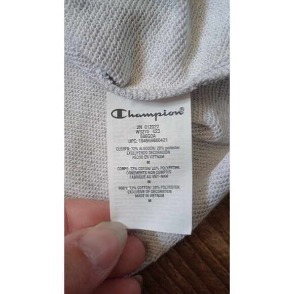 NWT Women's Champion Campus French Terry Hoodie, Oxford Gray, Medium - Picture 9 of 10